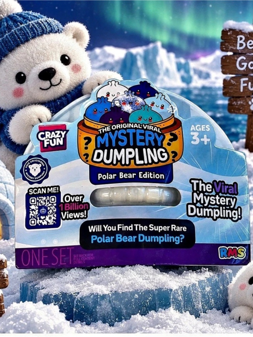 The Viral Mystery Dumpling Polar Bear Edition Mystery NWT